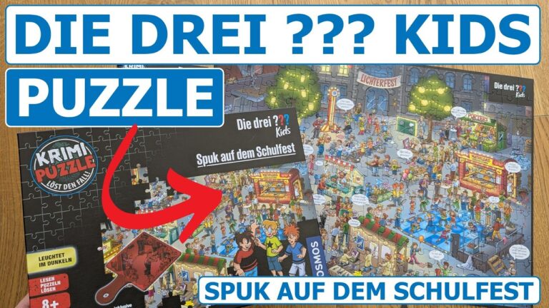Drei Fragezeichen Kids Junior Puzzle - Spuk auf dem Schulfest