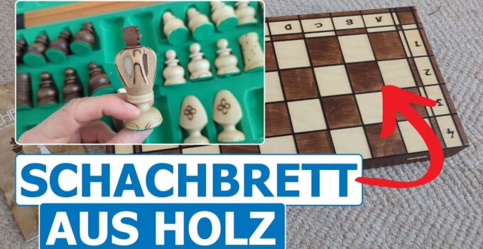 Schachbrett aus Holz im Test
